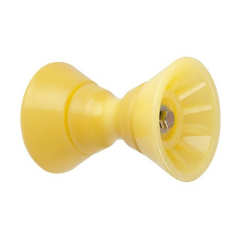 C.E. Smith 4&quot; Bow Bell Roller Assembly - Yellow TPR
