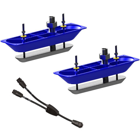Navico StructureScan&#153;HD Sonar Stainless Steel Thru-Hull Transducer (Pair) w-Y-Cable