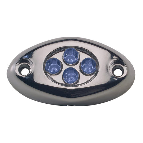 Innovative Lighting Courtesy Light - 4 LED Surface Mount - Blue LED-Chrome Case