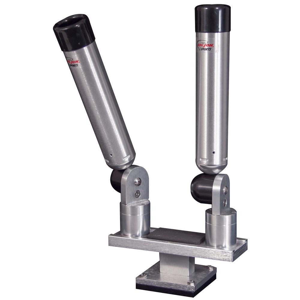 Big Jon Dual Multi-Axis II Rod Holder - Silver