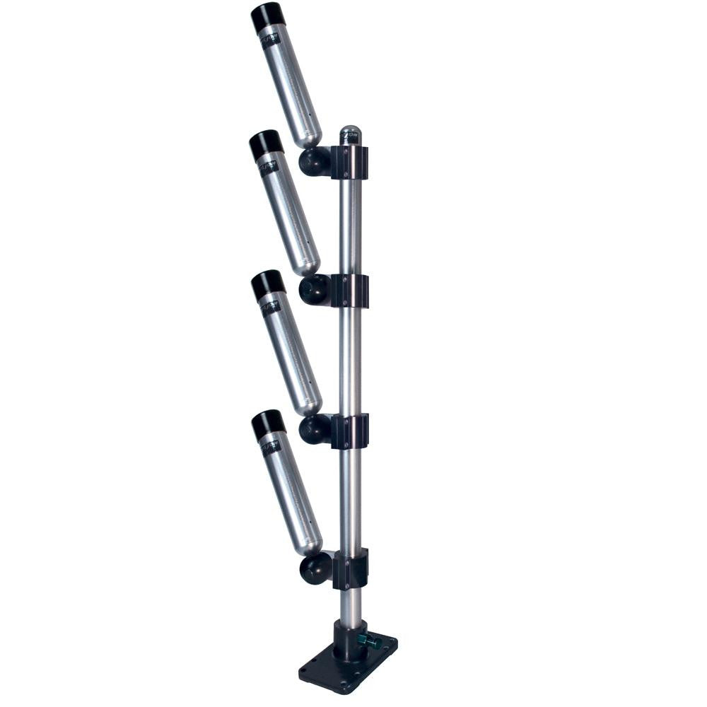 Big Jon Multi-Set Quad Rod Holder Tree - Silver