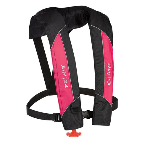 Onyx A-M-24 Automatic-Manual Inflatable PFD Life Jacket - Pink