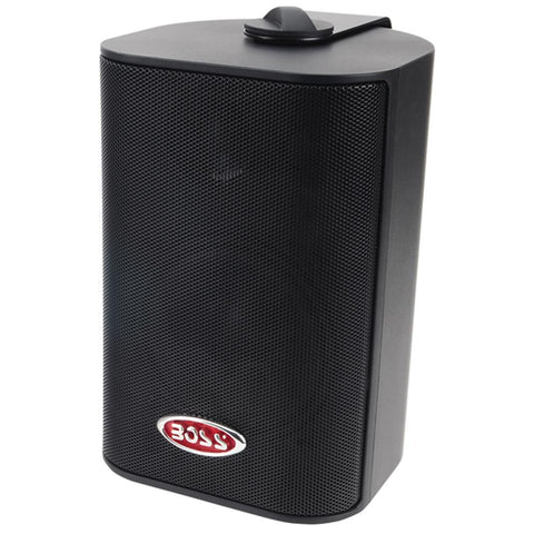 Boss Audio MR4.3B 4&quot; 3-Way Marine Enclosed System Box Speaker - 200W - Black