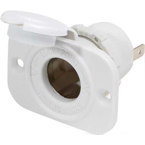 Blue Sea 12 Volt Dash Socket - White