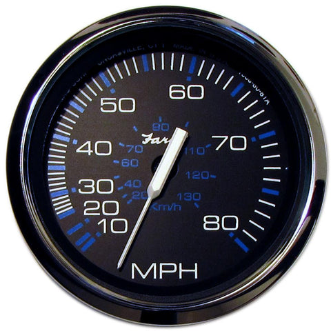 Faria Chesapeake Black SS 4&quot; Speedometer - 80MPH (Mechanical)