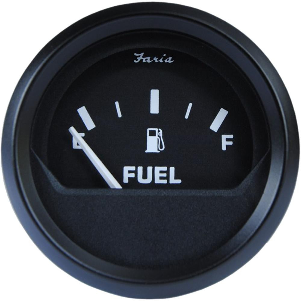 Faria Euro Black 2&quot; Fuel Level Gauge (E-1-2-F)