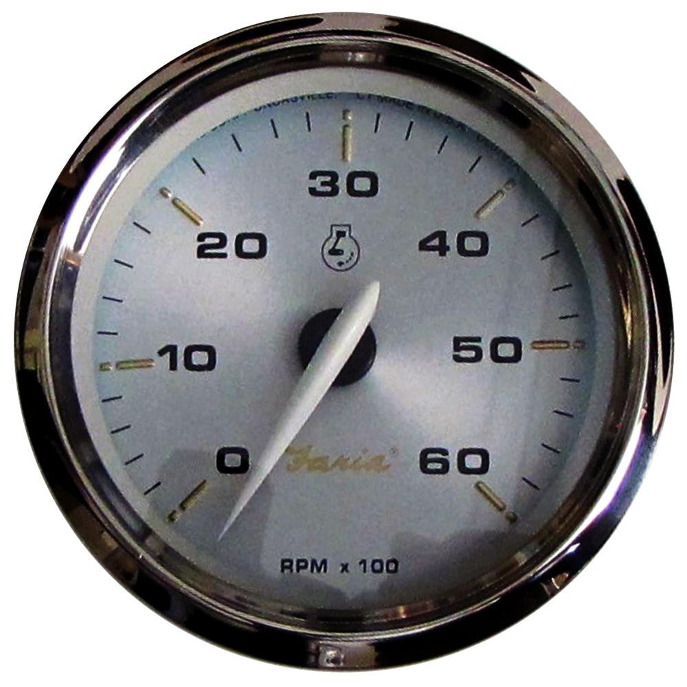 Faria Kronos 4&quot; Tachometer - 6,000 RPM (Gas - Inboard & I-O)