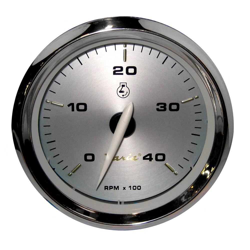Faria Kronos 4&quot; Tachometer - 4,000 RPM (Diesel - Mechanical Takeoff & Var Ratio Alt)
