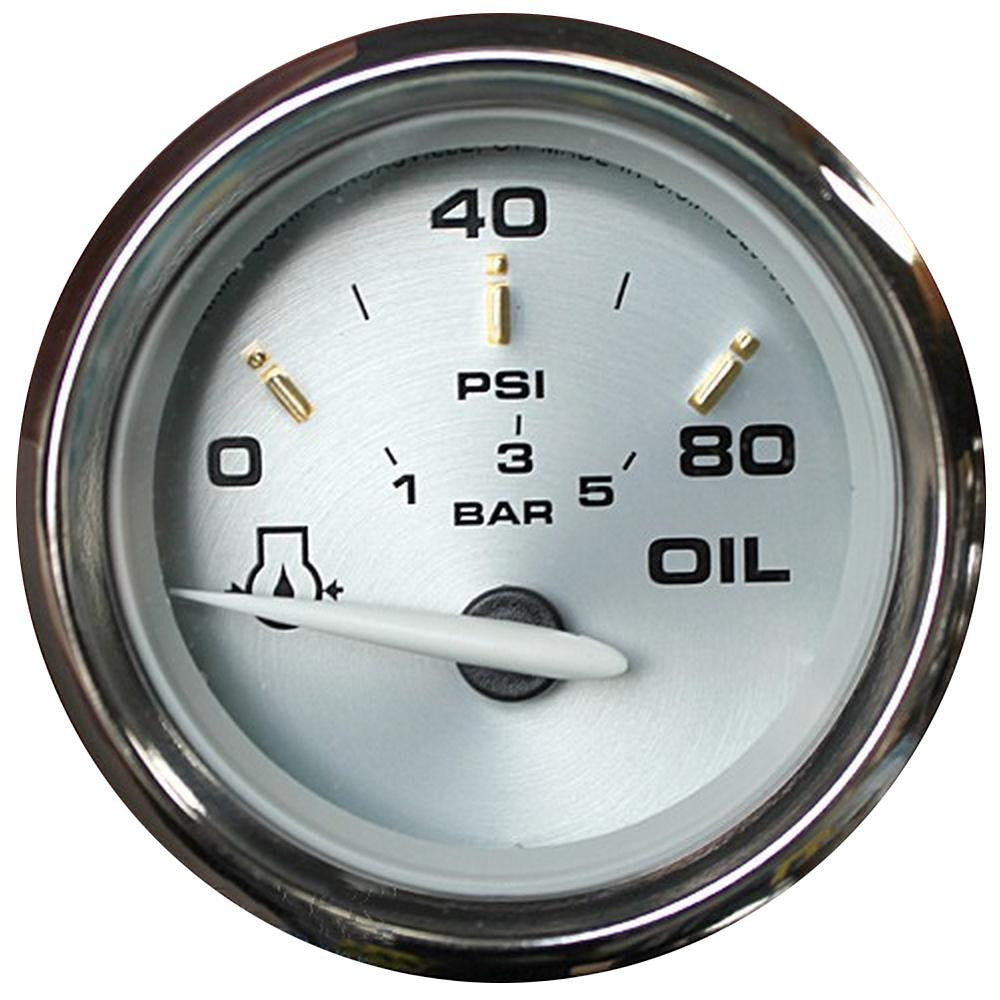 Faria Kronos 2&quot; Oil Pressure Gauge - 80 PSI