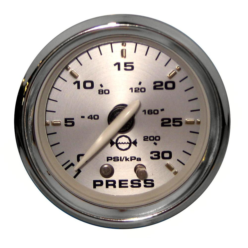 Faria Kronos 2&quot; Water Pressure Gauge Kit - 30 PSI