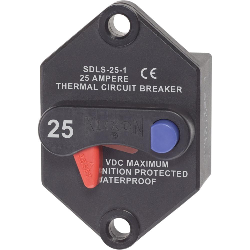 Blue Sea 7070 Klixon Circuit Breaker - Panel Mount 25A