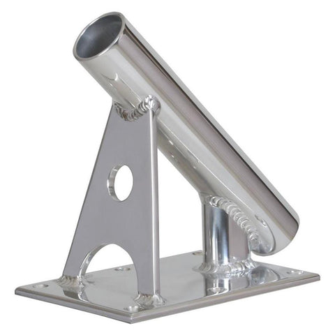 Lee's MX Pro Series Fixed Angle Center Rigger Holder - 45&#176; - 1.5&quot; ID - Bright Silver