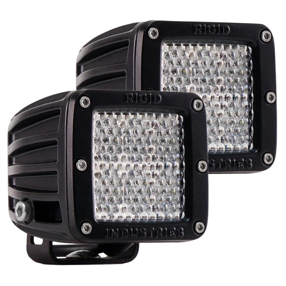 Rigid Industries D-Series D2 - 60&#176; Diffused - Pair - Black