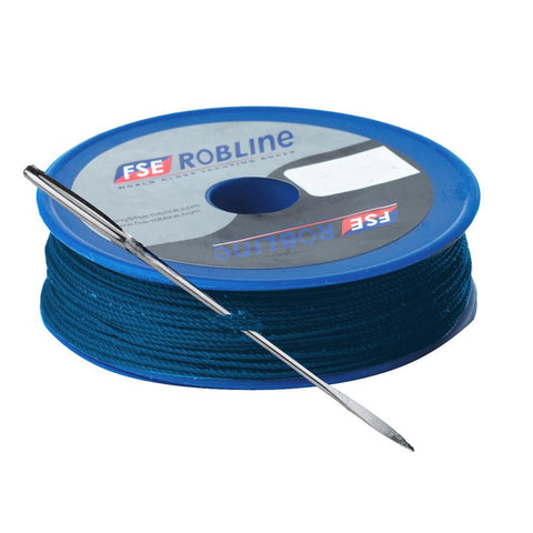 FSE Robline Waxed Tackle Yarn Whipping Twine Kit w-Needle - Dark Navy Blue - 0.8mm x 80M