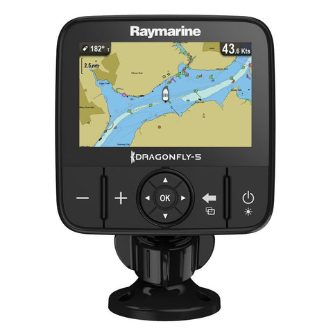 Raymarine Dragonfly 5M GPS w-US Lakes, Rivers & Coastal Maps by C-MAP