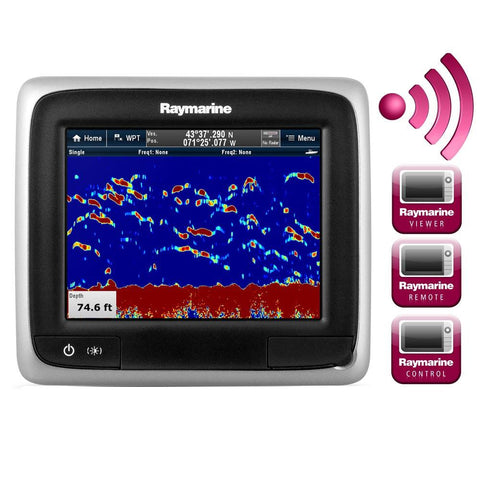Raymarine a67 Combo 5.7&quot; MFD Display with Wi-Fi-US Lakes and Coastal Water by C-Map