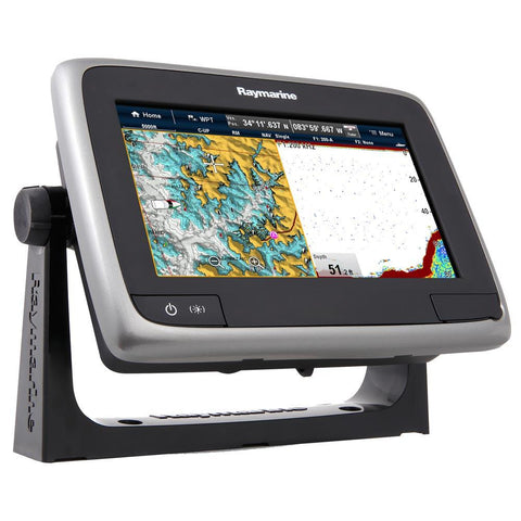 Raymarine a77 Wi-Fi 7&quot; MFD Touchscreen w-ClearPulse&#8482; Digital Sonarwith US Lakes and Coastal Chart by C-MAP