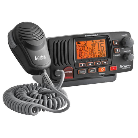 Cobra MR F57B Fixed Mount Class D VHF Radio - Grey