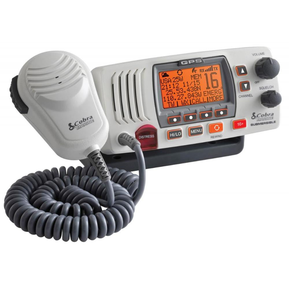 Cobra MR F77W Fixed Mount Class D VHF Radio - White