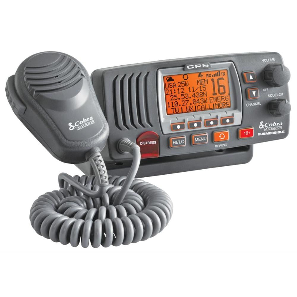 Cobra MR F77B Fixed Mount Class D VHF Radio - Grey