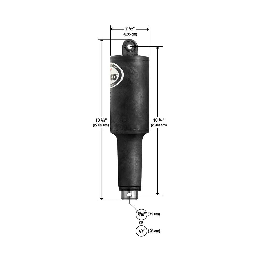 Lenco 101XDS Short Extreme Duty Actuator - 12V - 2-1-4&quot; Stroke w-5-16&quot; Hardware