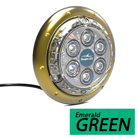 Bluefin LED Barracuda B12 Surface Mount Underwater Light - 4500 Lumens - Emerald Green