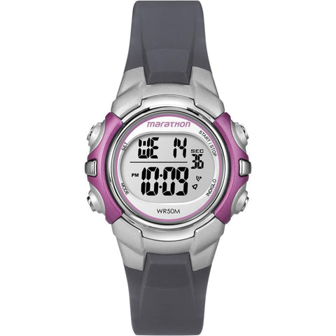Timex Marathon Digital Mid-Size Watch - Black-Pink