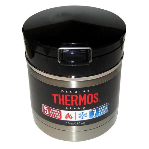 Thermos Vacuum Insulated Flip Top Food Jar - Black-Stainless - 10 oz.