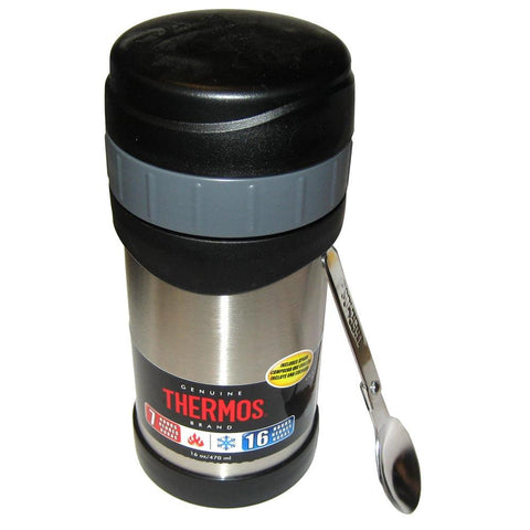 Thermos Stainless Steel Food Jar w-Folding Spoon - 16 oz.