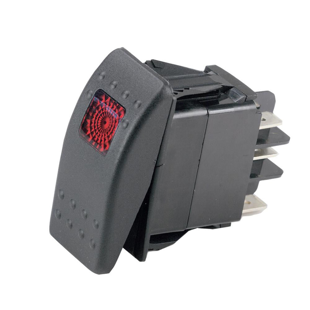 Marinco Sealed Rocker Switch w-Light - DPDT On-Off-On