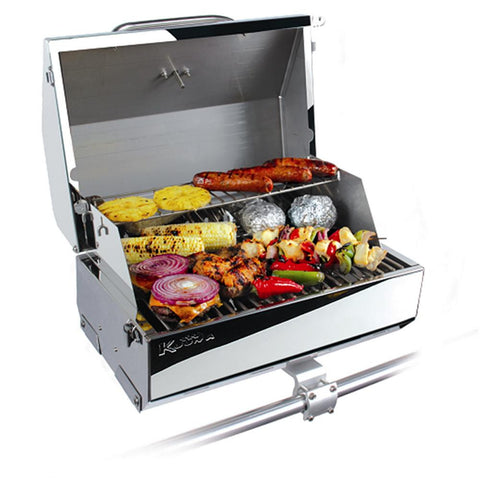 Kuuma Elite 216 Gas Grill - 216&quot; Cooking Surface - Stainless Steel