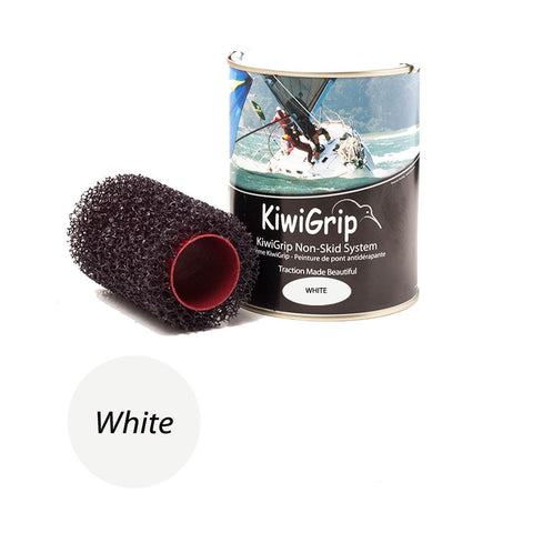 KiwiGrip 1 Liter Can - White & 4&quot; Roller