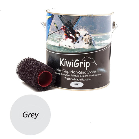 KiwiGrip 4 Liter Can - Grey & 4&quot; Roller