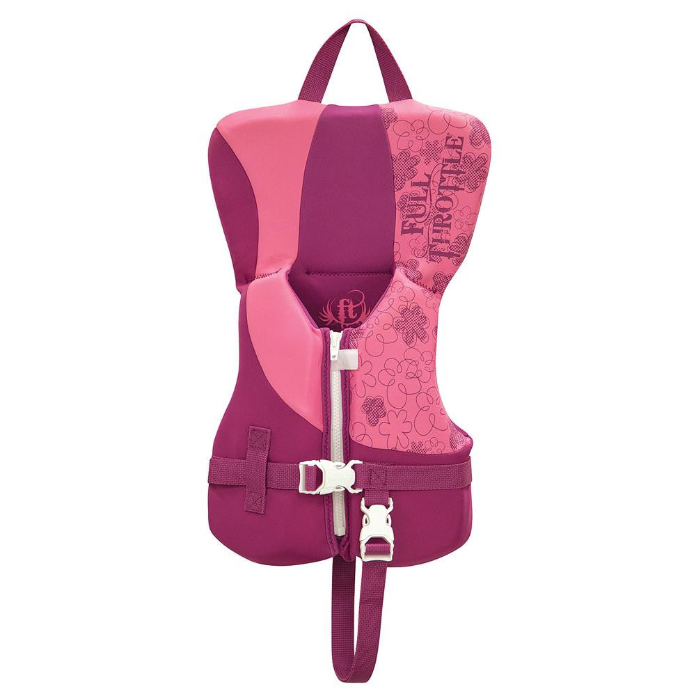 Full Throttle Rapid-Dry Life Vest - Infant Less Than 30lbs - Pink-Purple