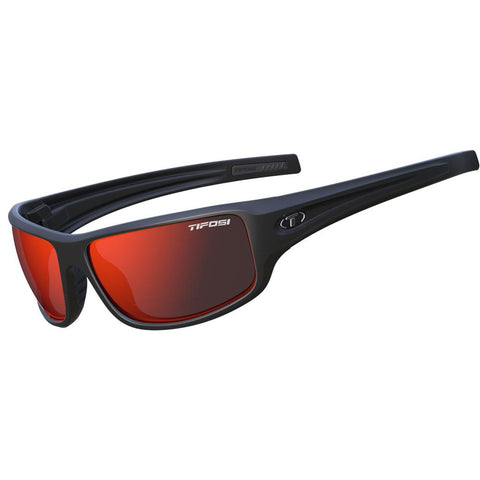 Tifosi Bronx Clarion Red Lens Sunglasses - Matte Black