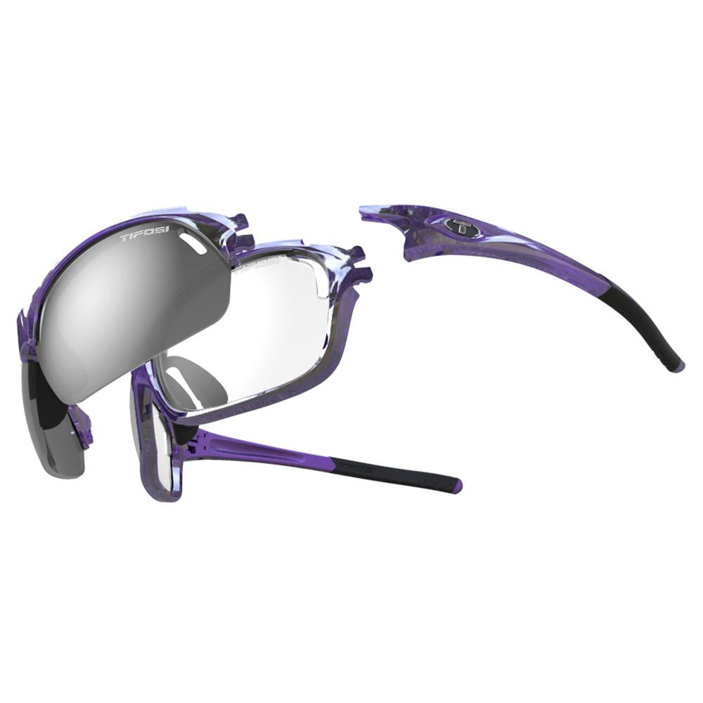 Tifosi Launch F.H. AC Red&trade;-Clear-Smoke Lens Sunglasses - Crystal Purple