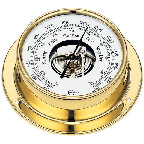 BARIGO Tempo Series Ship's Barometer - Brass Housing - 3.3&quot; Dial