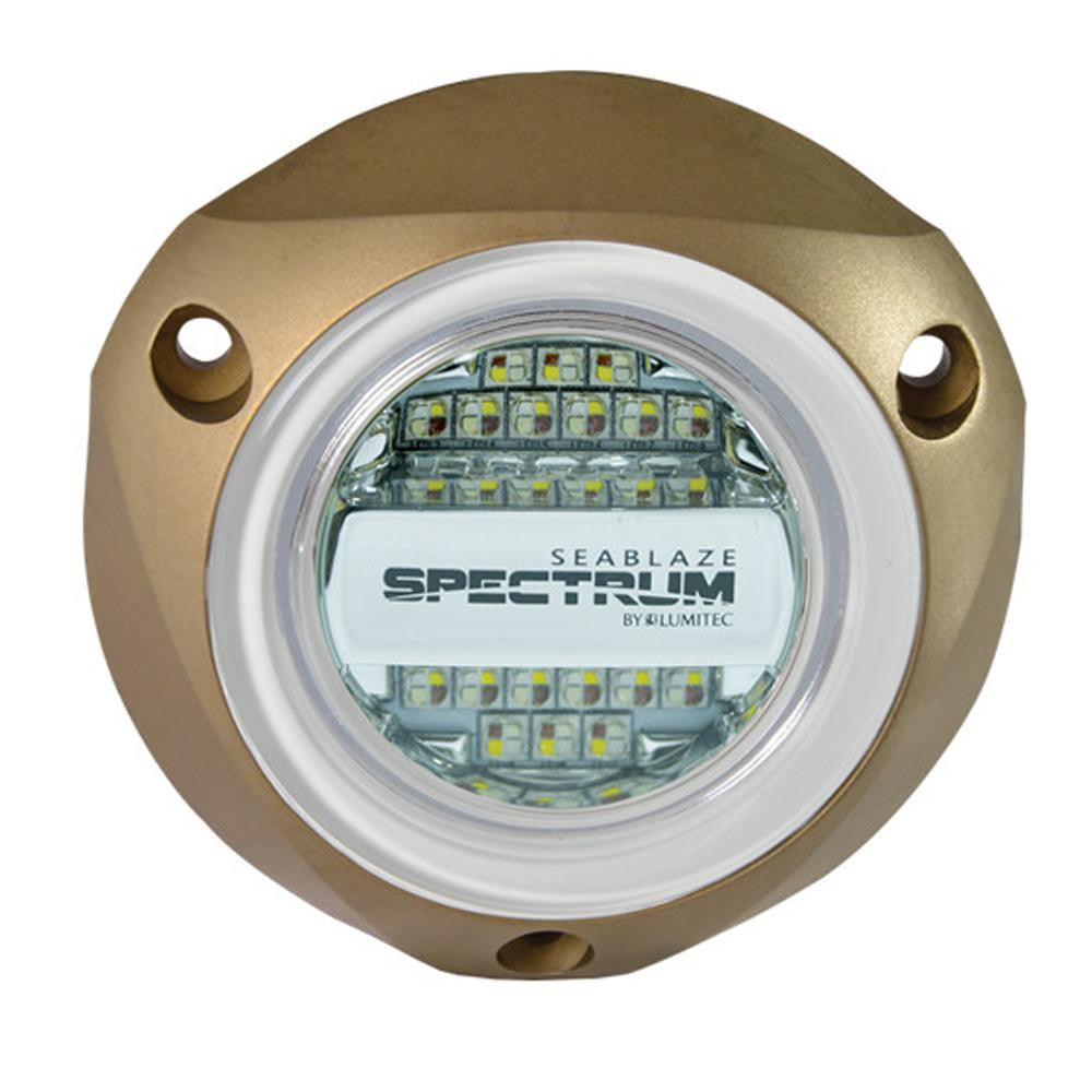 Lumitec SeaBlazeX Spectrum - Underwater Light - Bronze Housing - Full-Color Red, Blue, Green & White