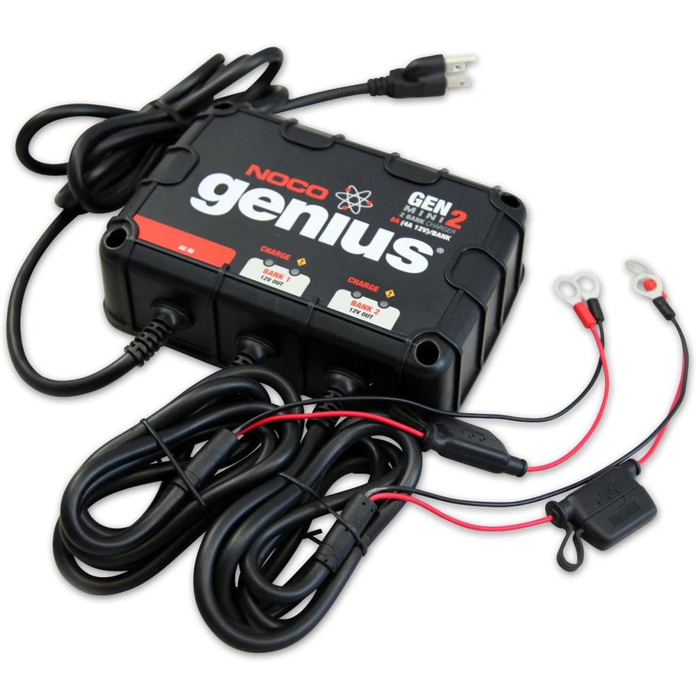 NOCO Genius GEN Mini 2 8A Onboard Battery Charger - 2 Bank