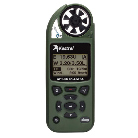 Kestrel 5700A Elite Weather Meter w-Applied Ballistics - Olive