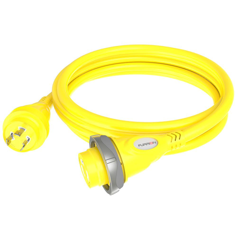 Furrion 30A 125V Marine Cordset 25ft Yellow