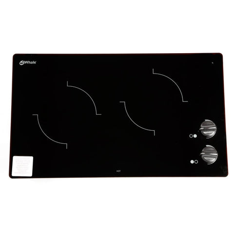 Whale Seaward Princeess 2 Burner Frameless Cooktop - 240V - Pencil Edge - Alternative Construction