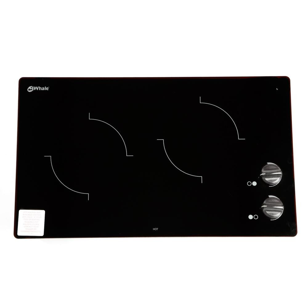 Whale Seaward Princess 2 Burner Frameless Cooktop - 120V - Pencil Edge - Alternative Construction