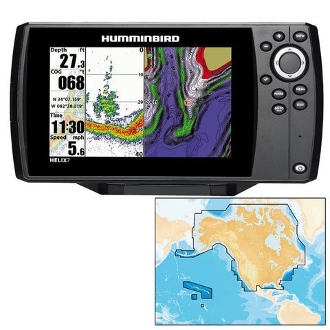 Humminbird Helix 7 Sonar-GPS with Navionics+ Chart