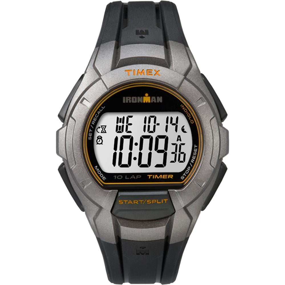 Timex Ironman Essential 10 Full-Size LAP - Black-Silver