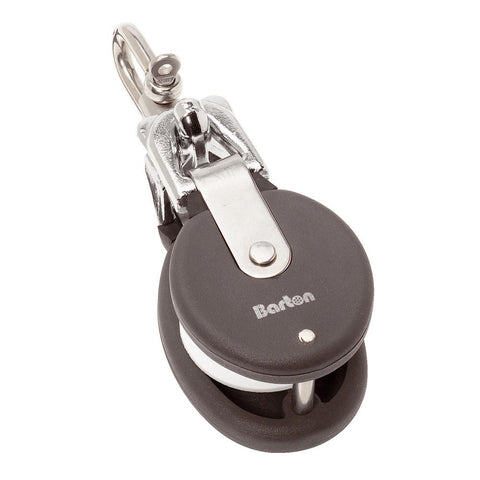 Barton Marine Snatch Block W-Stainless Steel D Shackle - 20mm Sheave Width