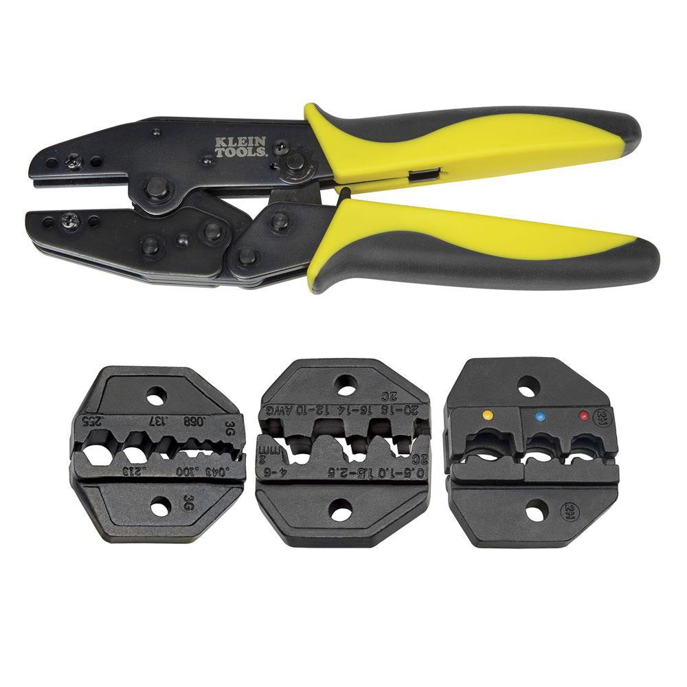 Klein Tools Ratcheting Crimper Kit w-Dies