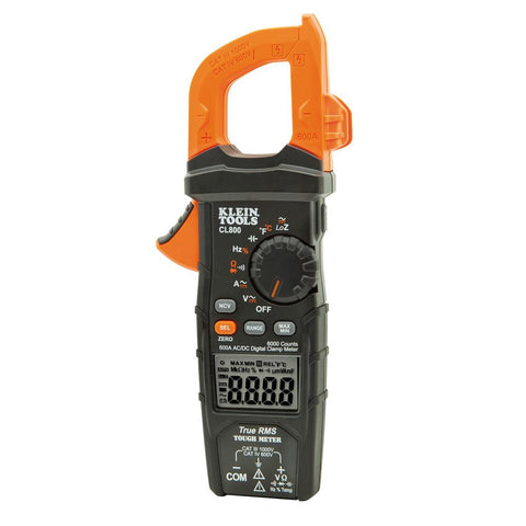 Klein Tools Digital Clamp Meter - AC-DC Auto-Ranging - 600A