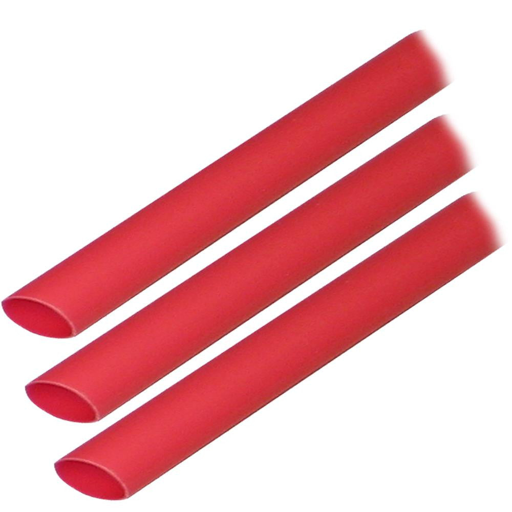 Ancor Adhesive Lined Heat Shrink Tubing (ALT) - 3-8&quot; x 3&quot; - 3-Pack - Red