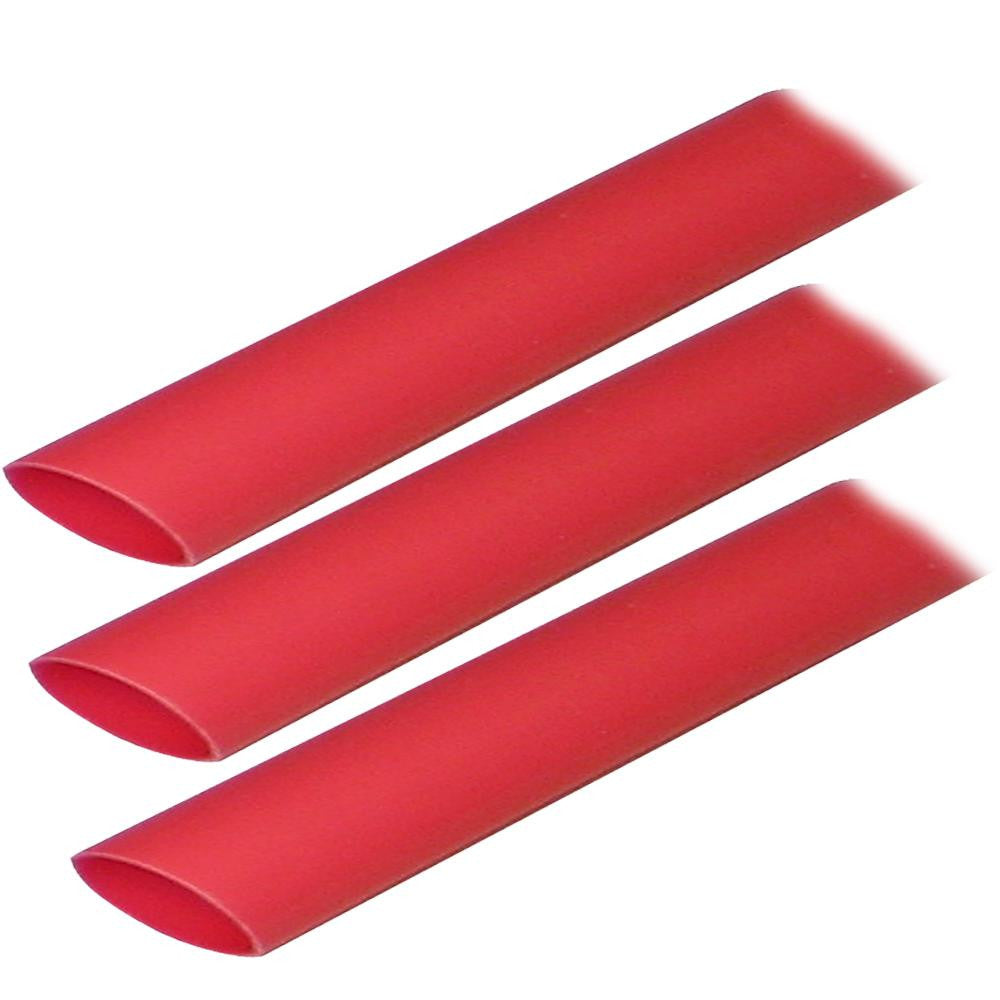 Ancor Adhesive Lined Heat Shrink Tubing (ALT) - 3-4&quot; x 3&quot; - 3-Pack - Red